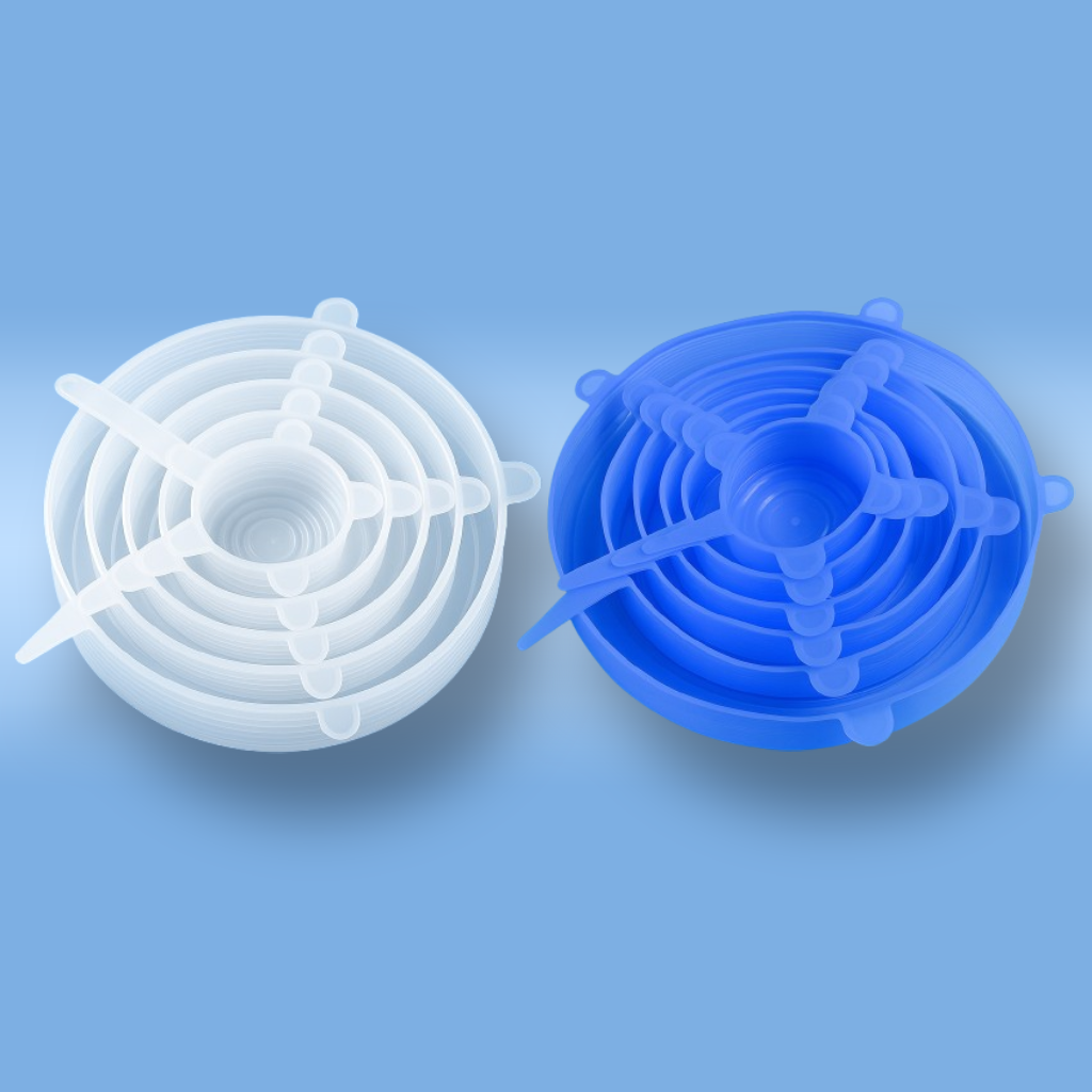 SiliCovers™ – Reusable Stretch Lids (6–12 Pack)
