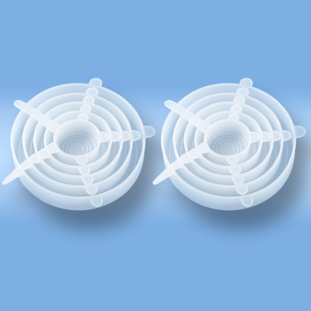 SiliCovers™ – Reusable Stretch Lids (6–12 Pack)